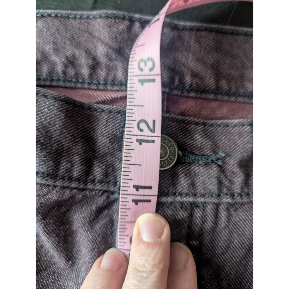 501 Jeans Mens 38x34 Purple Cone Denim White Oak Dark Wash Button Fly Denim - Picture 8 of 10